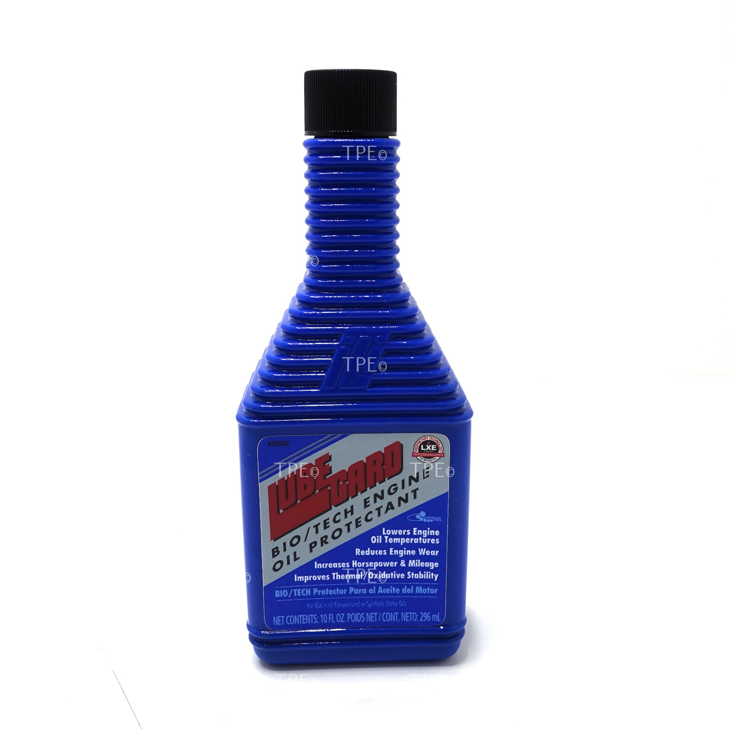 08.LU.30902 DESCRIPTION
LUBEGARD® ENGINE OIL PROTECTANT contains Liquid Wax Ester (LXE®) Technology, the lubrication system of the future. Specifically formulated to minimize friction and wear, also to keep the oil cooler in today’s more complicated engines.

All modern engine oils contain a highly refined petroleum or synthetic base oil which is fortified with additives to meet motor oil performance specifications. Even so, dated specifications may not represent the level of performance needed by a new engine design. A new oil may not contain sufficient additives such as ANTI-WEAR agents or ANTI-CORROSION compounds even though it passes all the tests. Furthermore, these protective compounds are depleted when the oil is in service.

The solution to this protection gap is LUBEGARD ENGINE OIL PROTECTANT which supplements and enhances the effectiveness of the additive system already present in the oil. LUBEGARD replaces the depleted or insufficient additives and adds LXE® wear protectors and friction reducers which are unavailable in any oil. Minimum friction means maximum mileage; minimum wear means maximum service. In addition, LUBEGARD increases the thermal and oxidative stability of motor oil to prevent creation of sludge and deposits.

There is a need for improved oil additives for protection and mileage in view of the rapid technological changes in modern engine design. LUBEGARD provides a concentrated package that fulfills these deficiencies (without adding ZDDP, Chlorine, inappropriate sludge building additives like PTFE or solid lubricants such as Teflon® or graphite.

LUBEGARD with LXE Technology will carry your engine through to the future!

YOU SHOULDN’T START YOUR CAR WITHOUT IT!
FOR USE IN GASOLINE AND DIESEL ENGINES INCLUDING THOSE ENGINES WITH DIESEL PARTICULATE FILTERS



• Reduces oil and fuel consumption!
• Optimizes engine horsepower and performance
• Protects and extends oil life by 30%
• Improves fuel economy by reducing friction in your engine
• Reduces wear on metal components, thus increasing part life
• Improves anti-friction and anti-wear properties of ALL major oil brands to meet requirements of ALL vehicles, including older and high performance models
• Eliminates lifter and other objectionable noise on startup, especially in cold weather
• Ensures smoother running engines
• Reduces hot engine oil temperatures
• Gives improvement in friction and wear performance over major brands of motor oil
• Blends with ALL motor oils currently produced, including API; SJ, SK, SL, SM, SN – SN+, SN, CH-4, CI-4, CI-4+, CJ-4 – CK-4 motor oils.
• Helps reduce smoking by restoring flexibility to valve stem seals for improved sealing, also providing outstanding upper cylinder lubricity as it frees up sticking rings
• Inhibits oxidation and extends engine oil life (see TFOUT test results below)
• Also use to extend the life of small 4 cycle engines such as; lawn maintenance equipment, motorcycles, snow mobiles, etc.