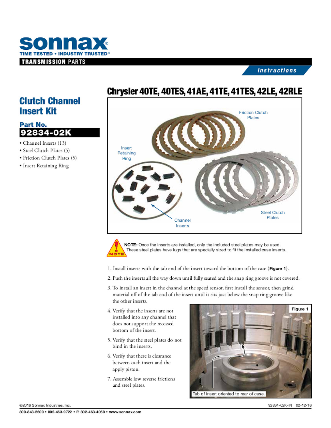 72.SON.02 Repair Kits